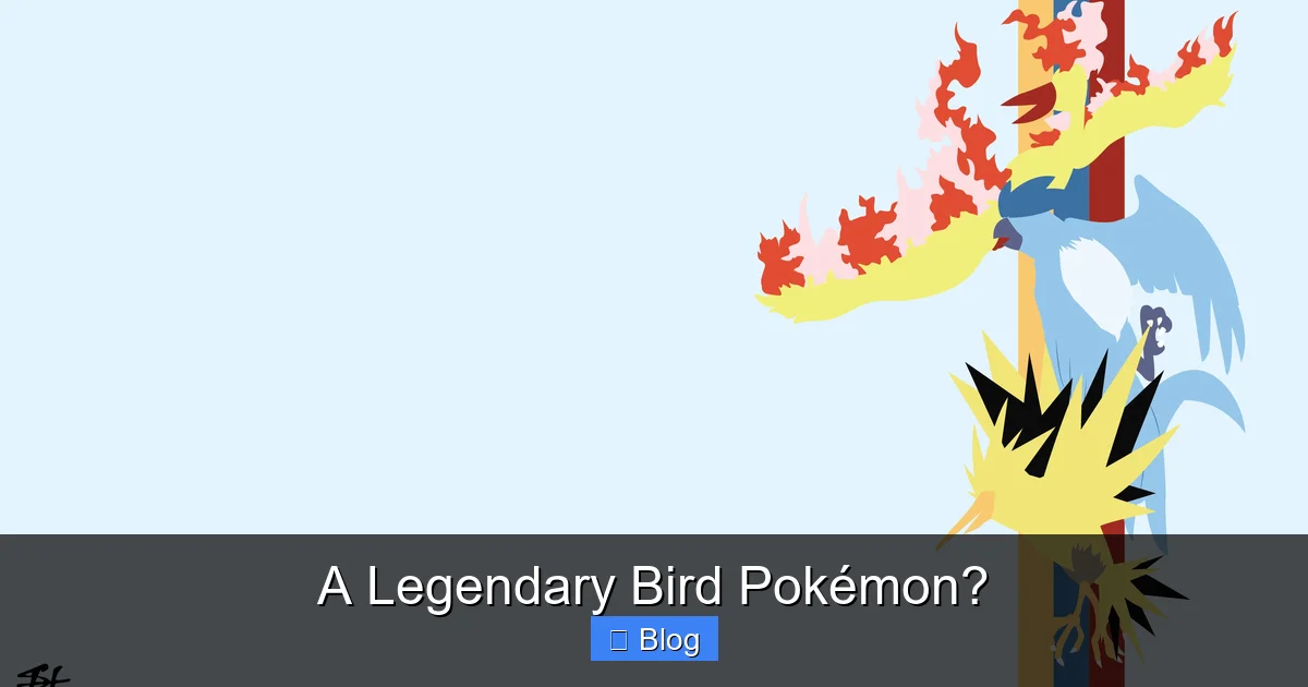 A Legendary Bird Pokémon?