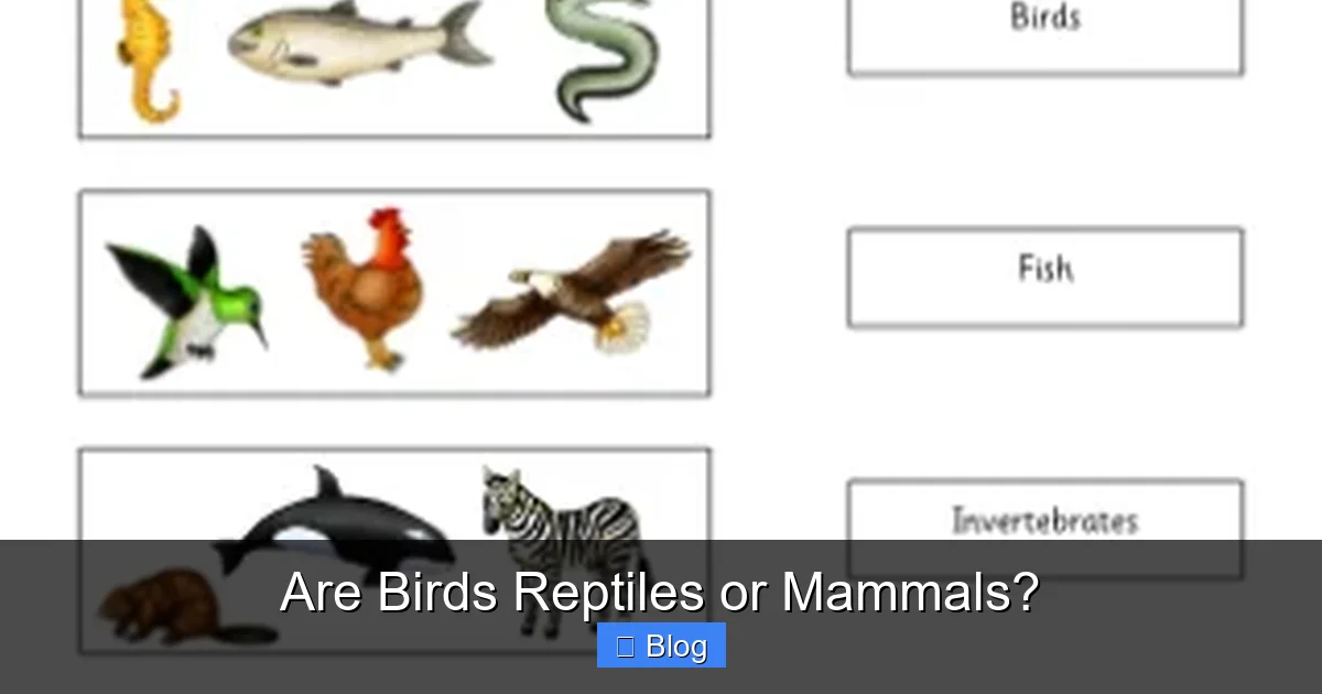 Are Birds Reptiles or Mammals?