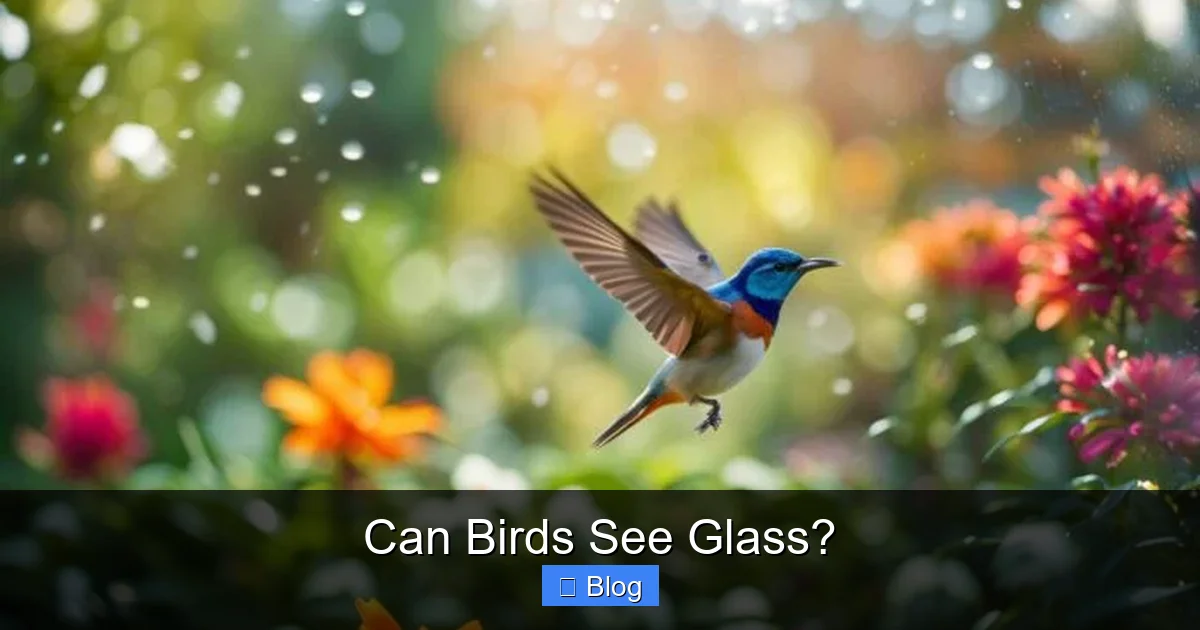 Can Birds See Glass?
