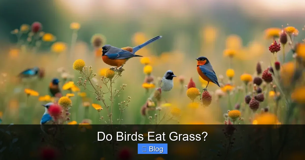 Do Birds Eat Grass?