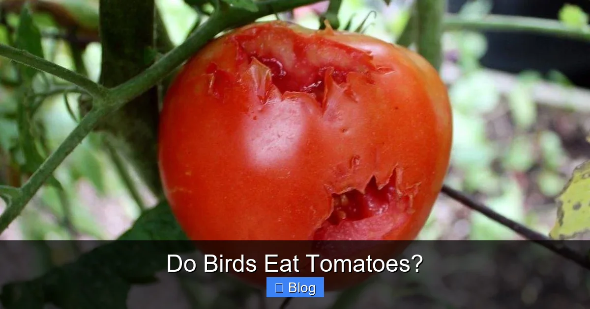 Do Birds Eat Tomatoes?