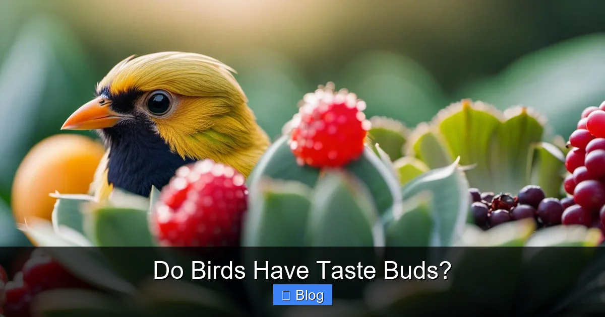 Do Birds Have Taste Buds?