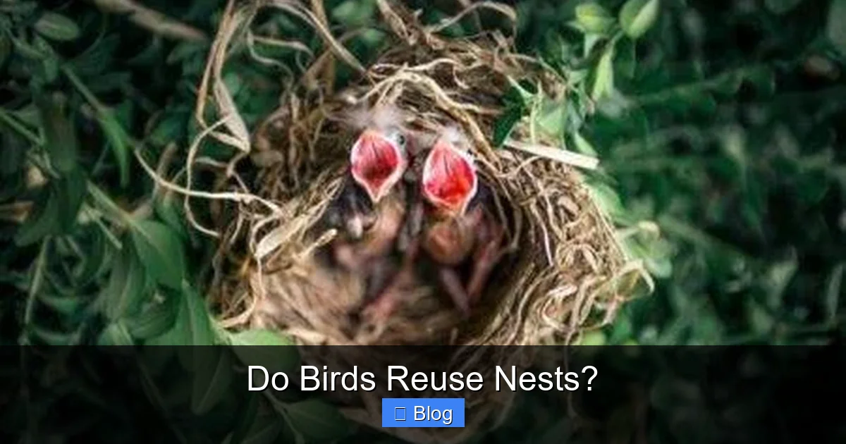 Do Birds Reuse Nests?