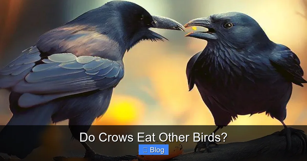 Do Crows Eat Other Birds?