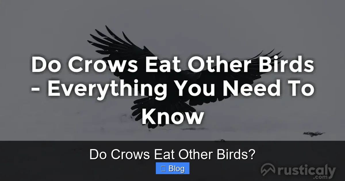 Do Crows Eat Other Birds?