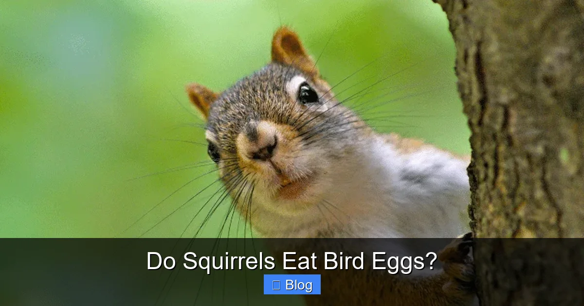 Do Squirrels Eat Bird Eggs?