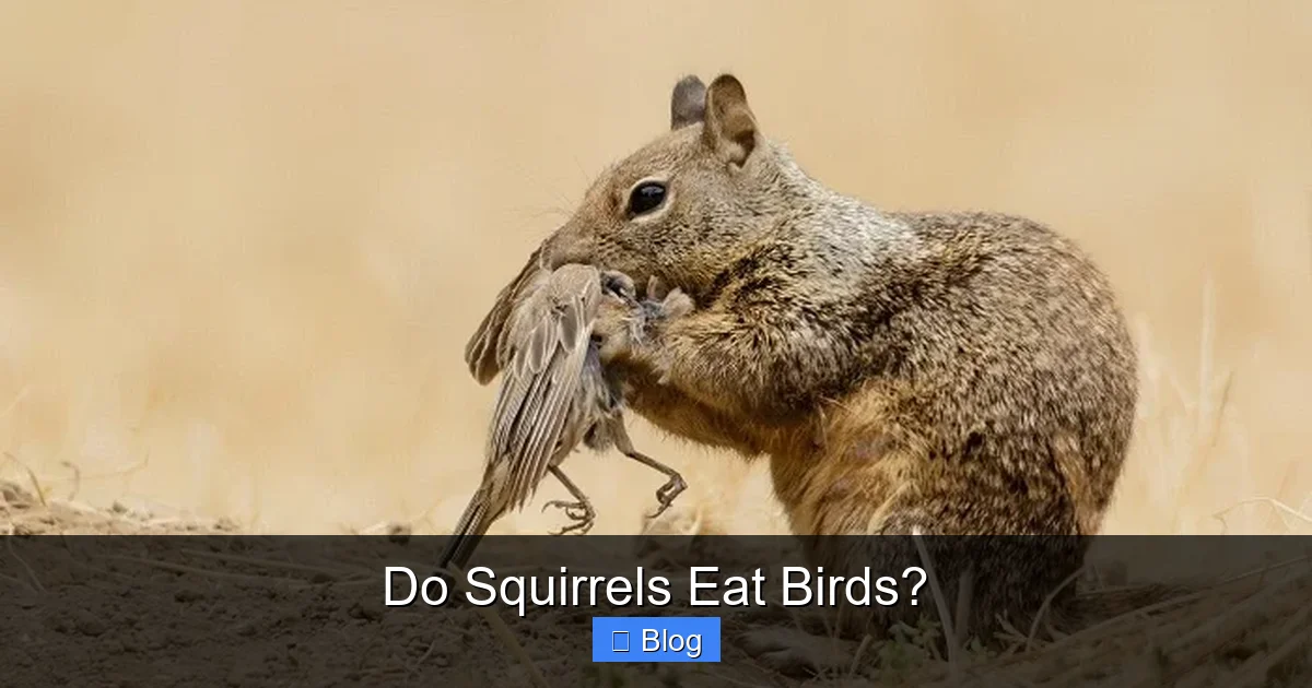 Do Squirrels Eat Birds?