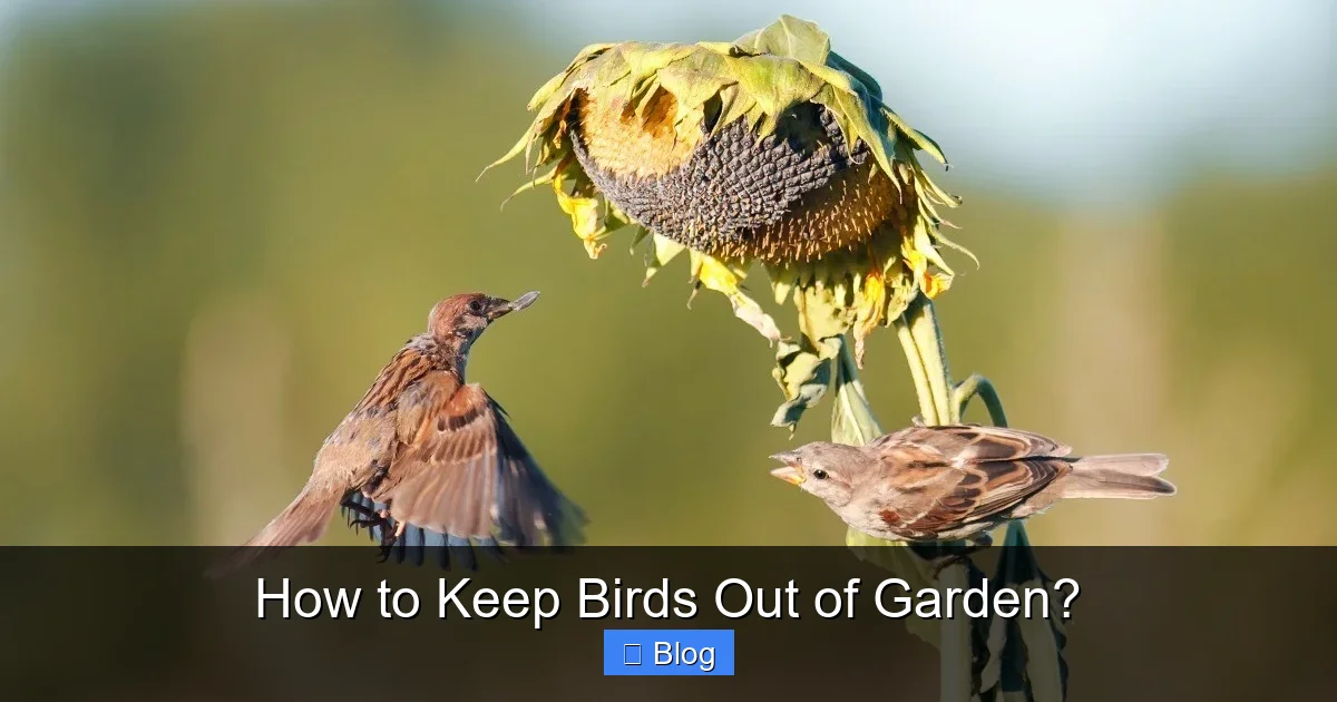 How to Keep Birds Out of Garden?