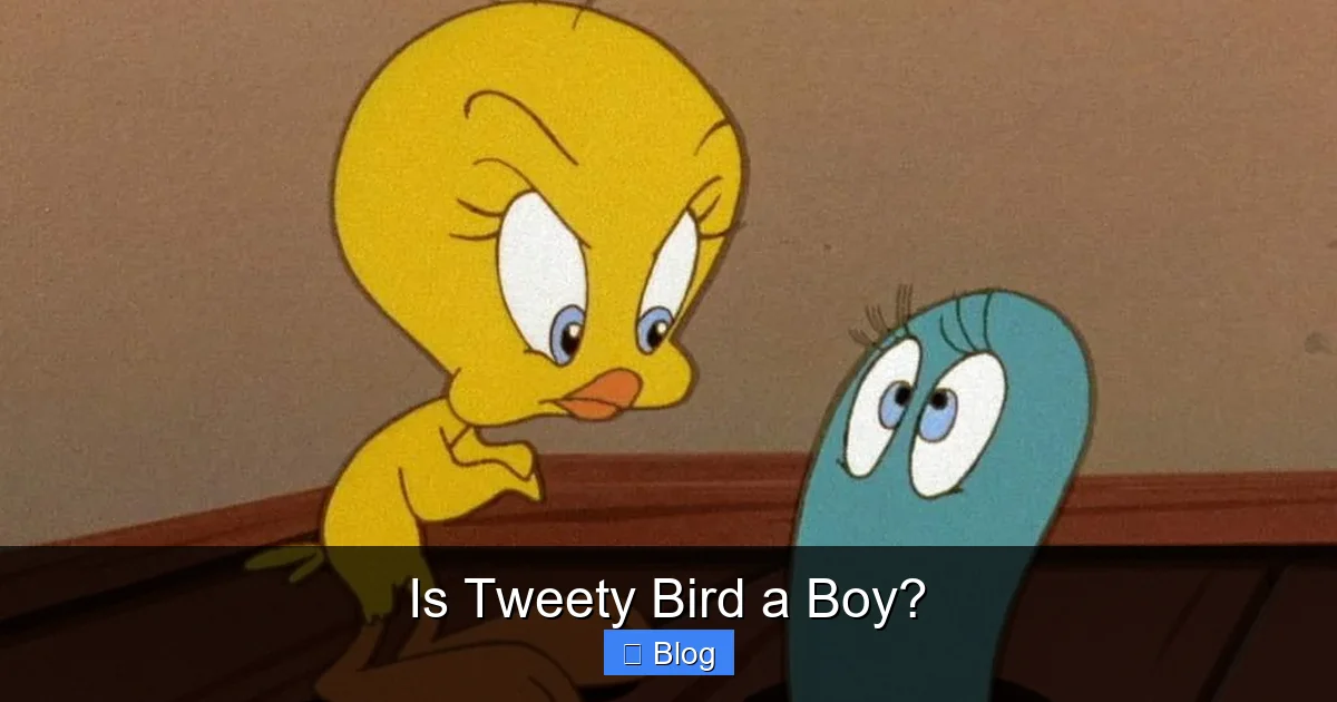 Is Tweety Bird a Boy?