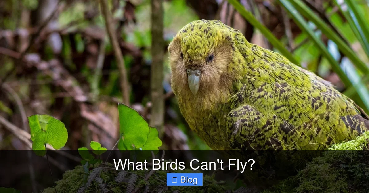 What Birds Can't Fly?