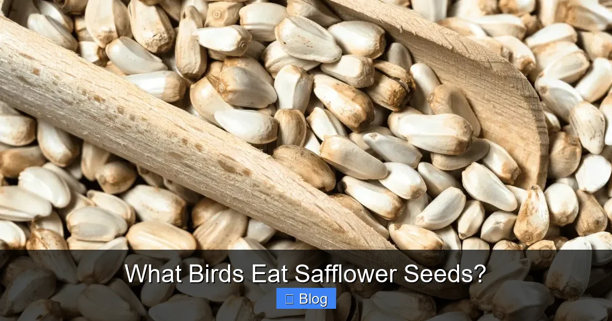 What Birds Eat Safflower Seeds?