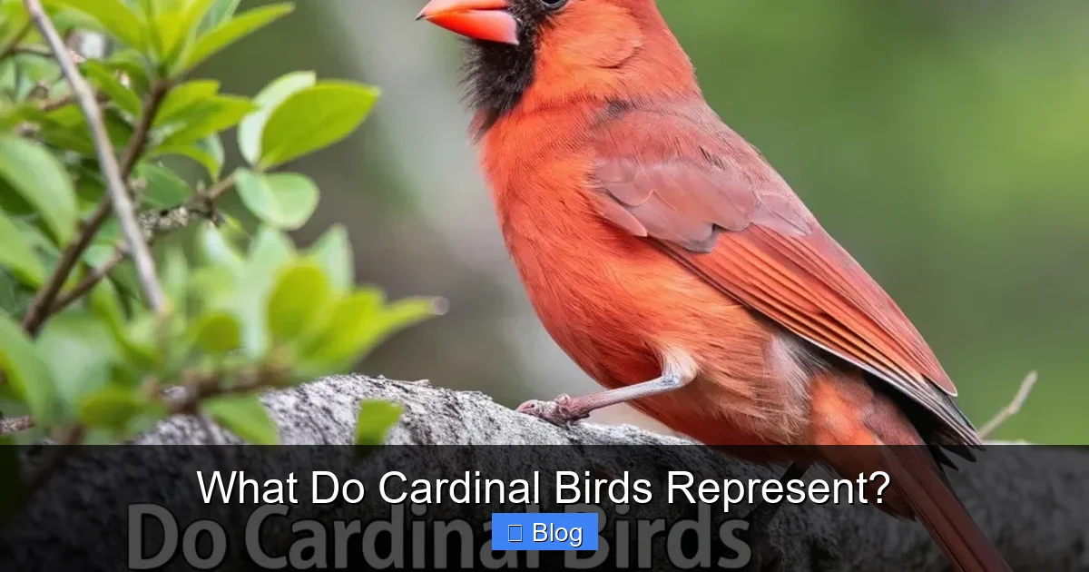 What Do Cardinal Birds Represent?