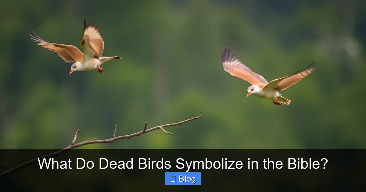 What Do Dead Birds Symbolize in the Bible?