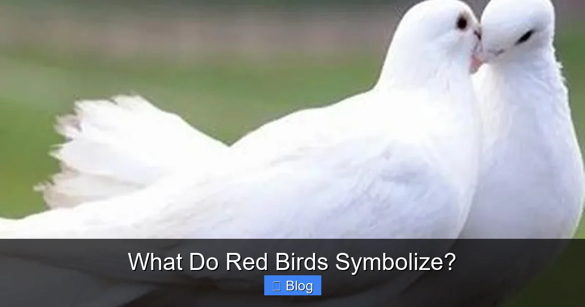 What Do Red Birds Symbolize?