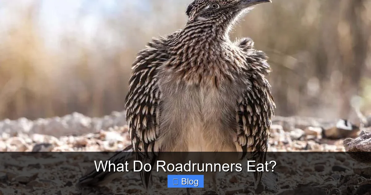 What Do Roadrunners Eat?