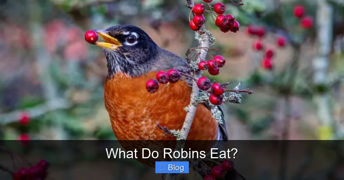 What Do Robins Eat?