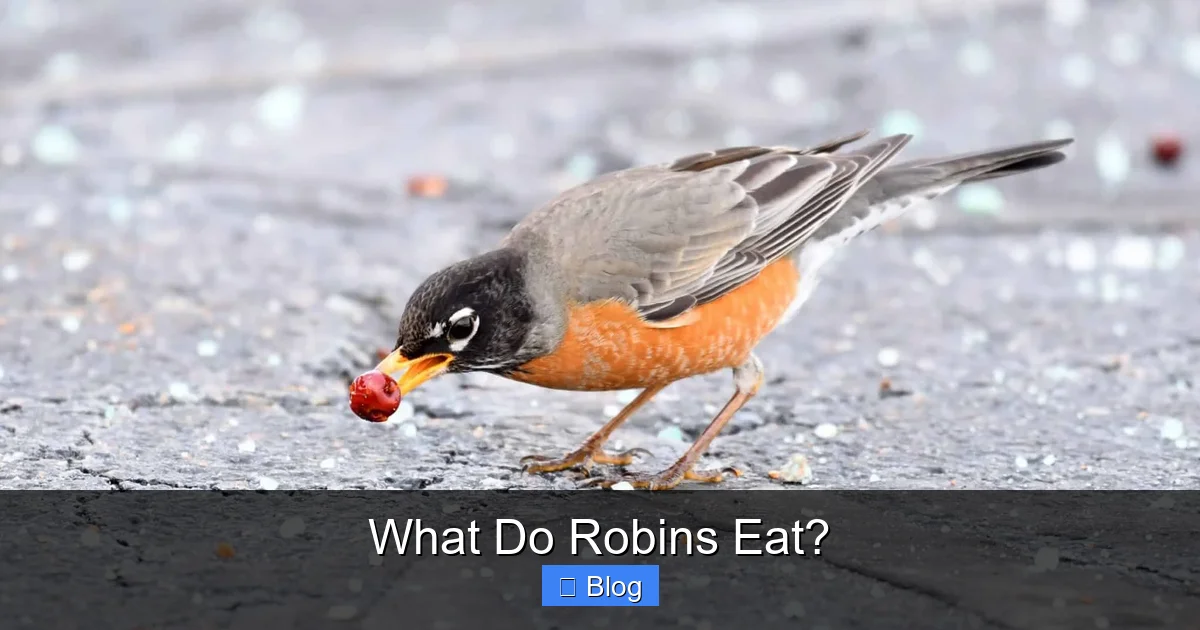 What Do Robins Eat?