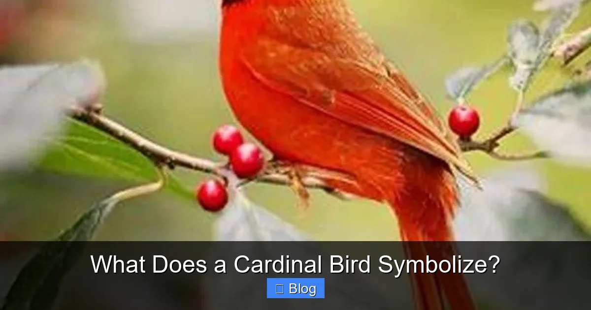 What Does a Cardinal Bird Symbolize?