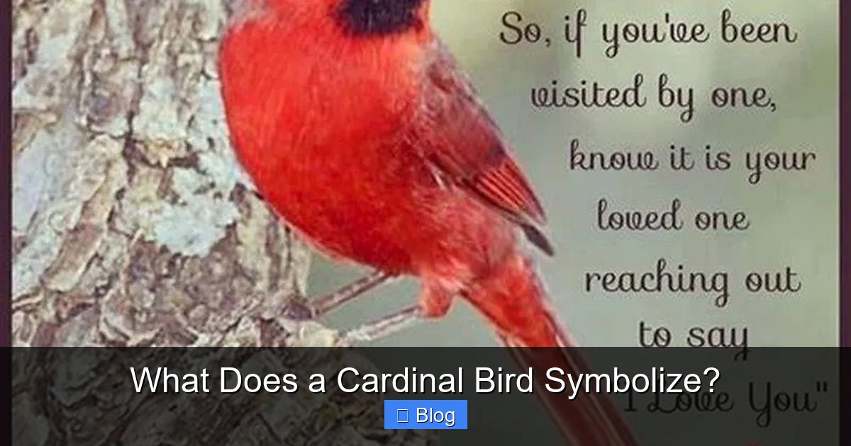 What Does a Cardinal Bird Symbolize?