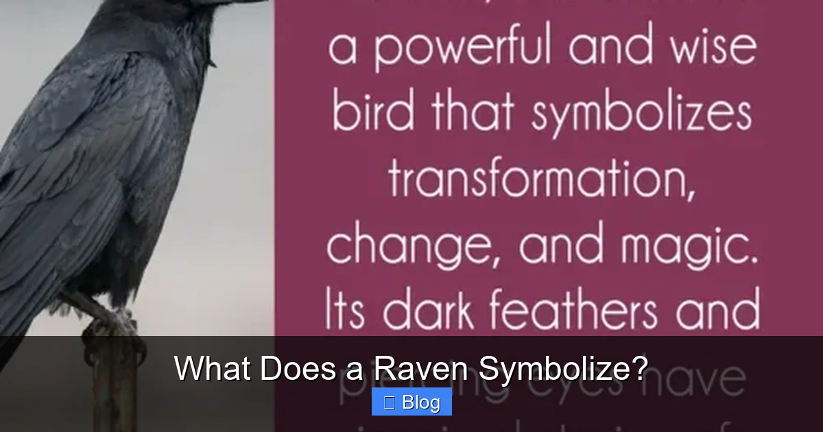 What Does a Raven Symbolize?