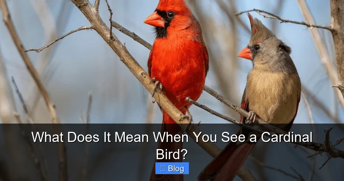 What Does It Mean When You See a Cardinal Bird?