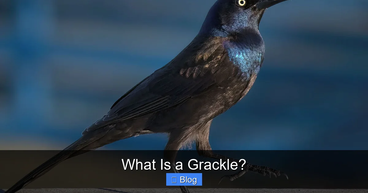 What Is a Grackle?