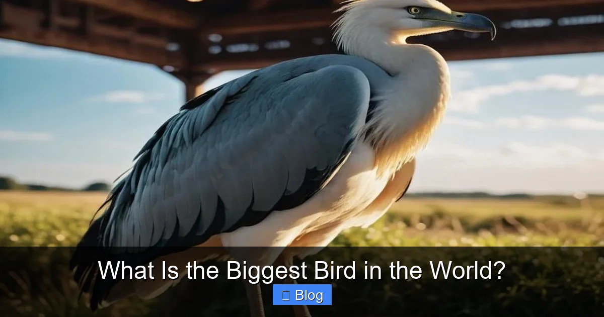 What Is the Biggest Bird in the World?