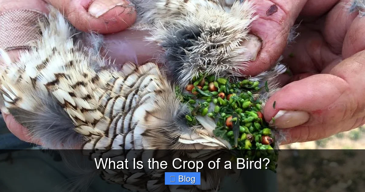 What Is the Crop of a Bird?