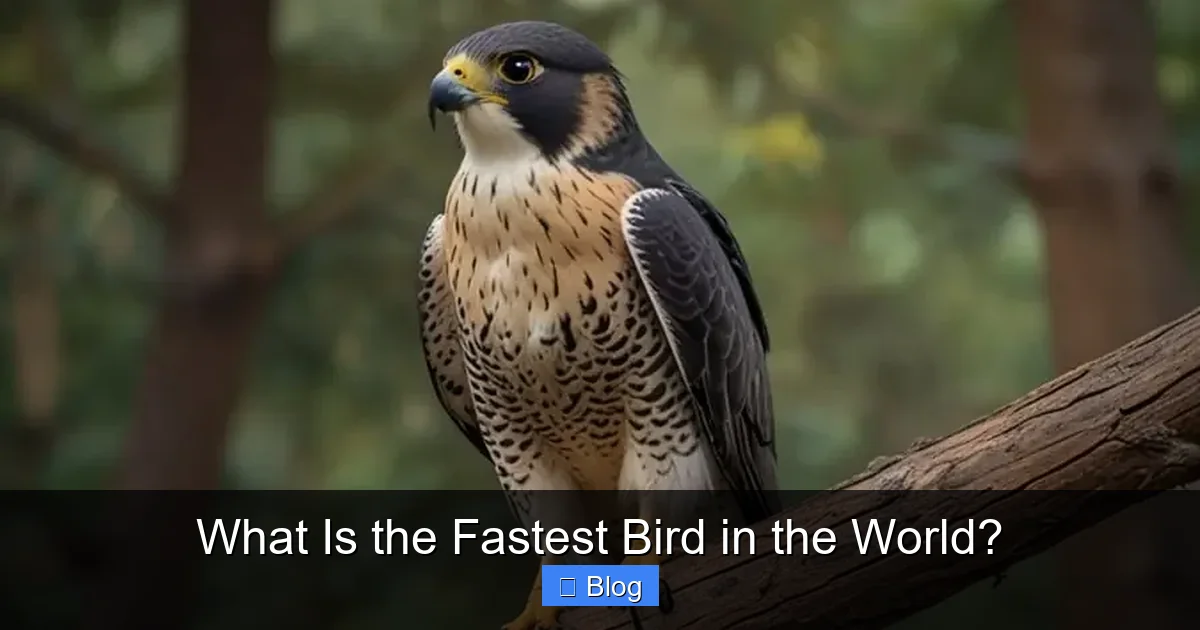 What Is the Fastest Bird in the World?