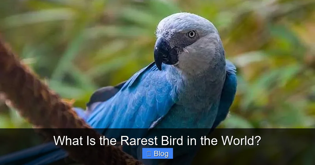 What Is the Rarest Bird in the World?