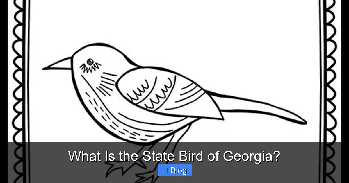 What Is the State Bird of Georgia?