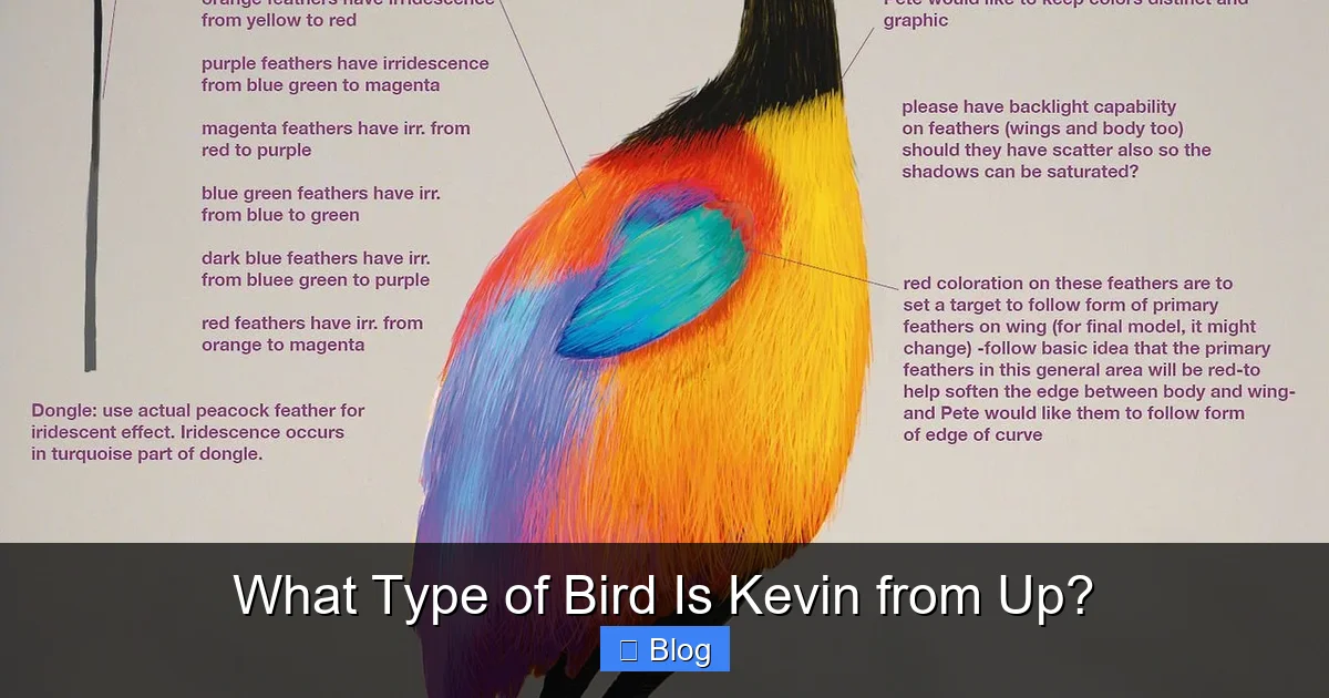 What Type of Bird Is Kevin from Up?
