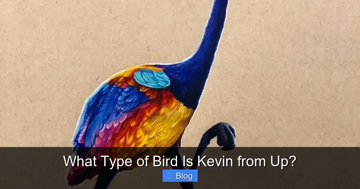 What Type of Bird Is Kevin from Up?