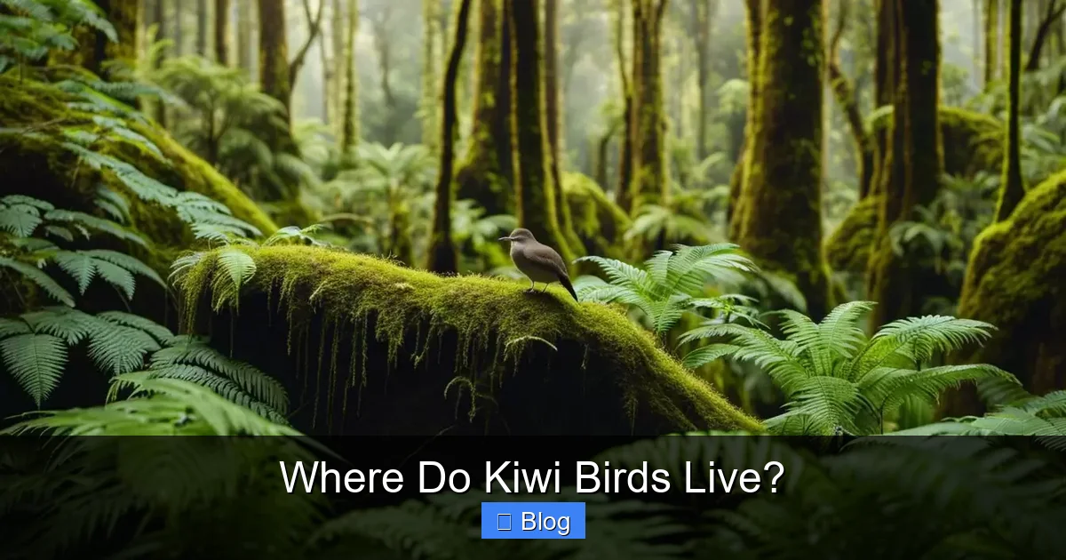 Where Do Kiwi Birds Live?