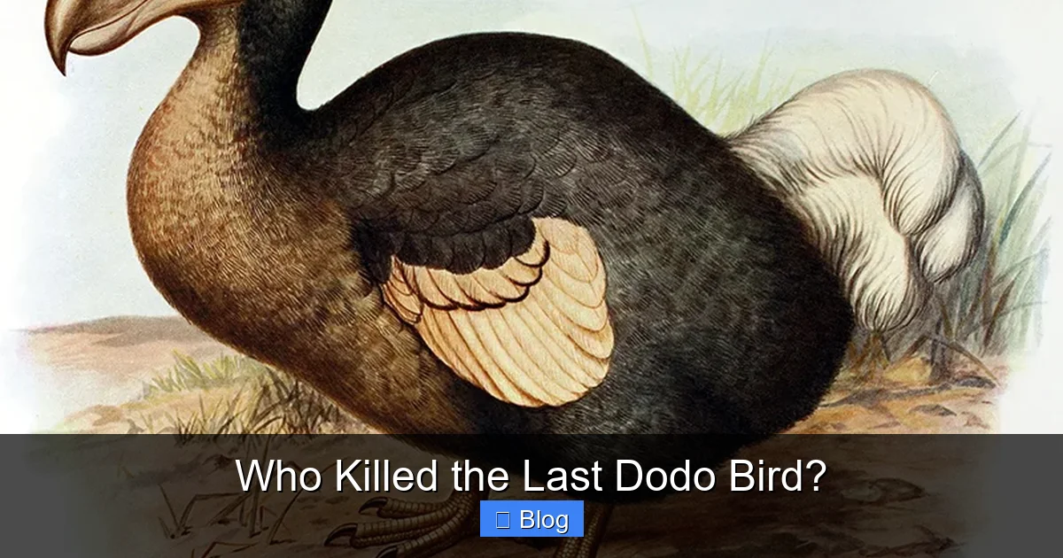 Who Killed the Last Dodo Bird?