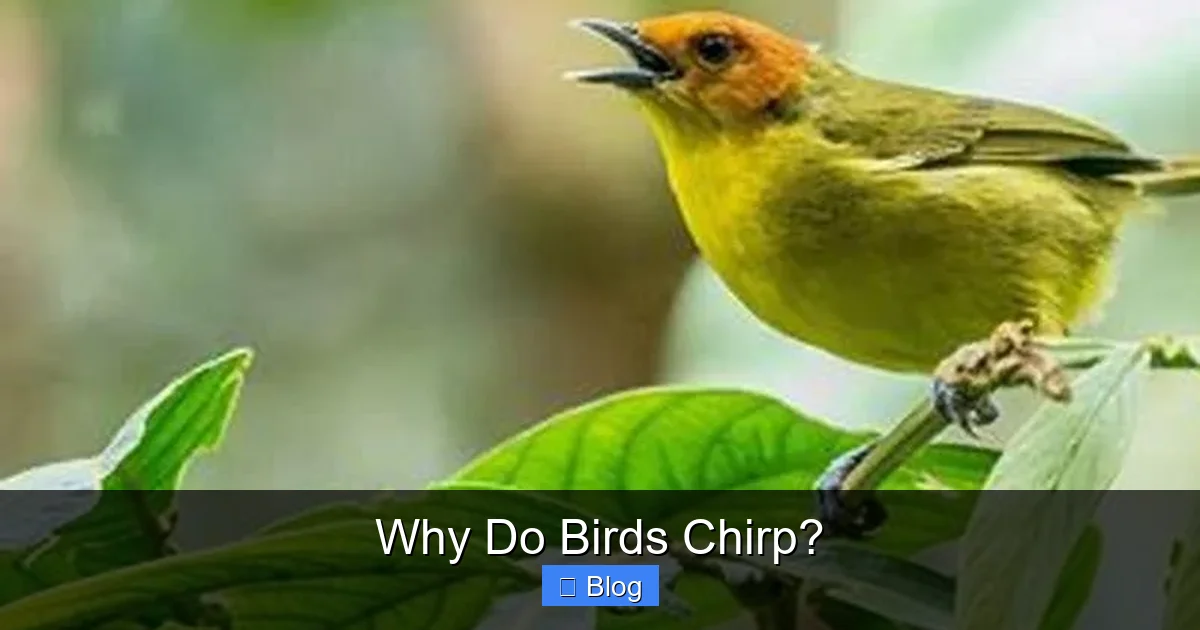 Why Do Birds Chirp?