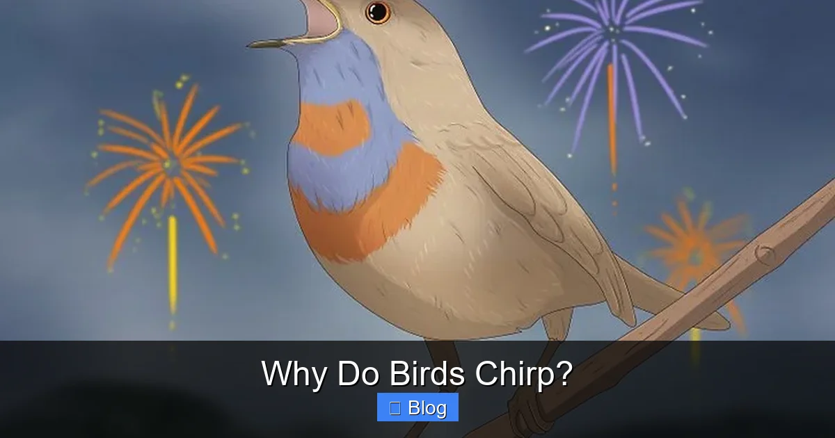 Why Do Birds Chirp?