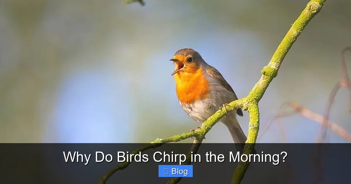 Why Do Birds Chirp in the Morning?