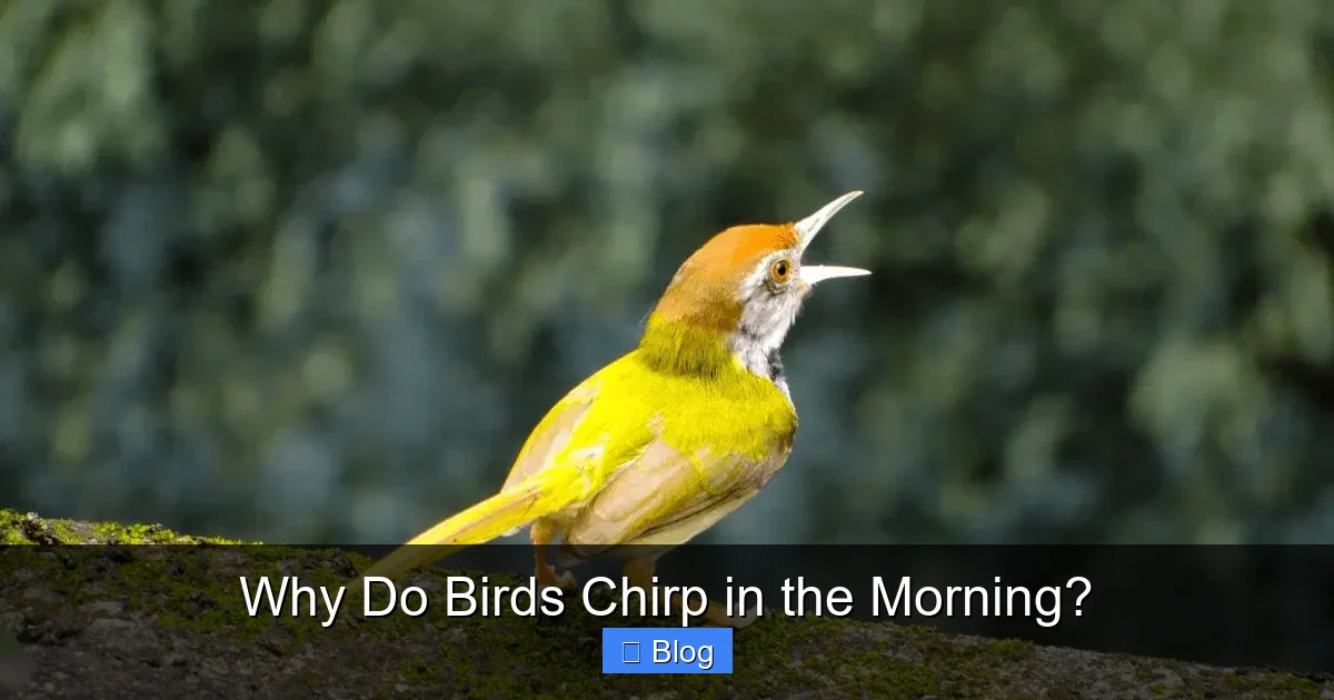 Why Do Birds Chirp in the Morning?
