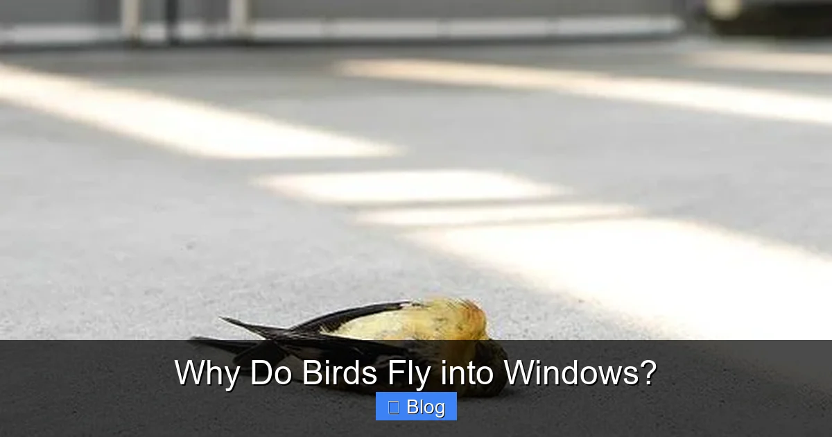 Why Do Birds Fly into Windows?