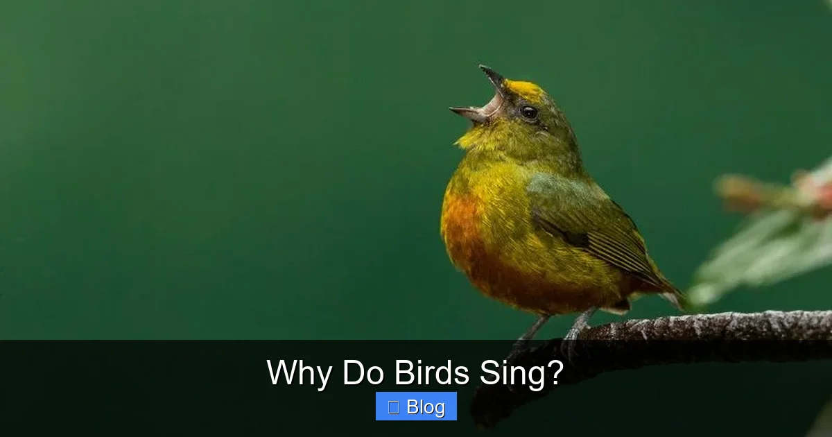 Why Do Birds Sing?