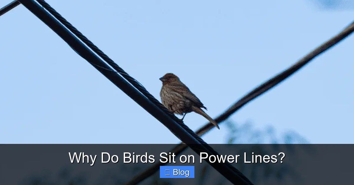 Why Do Birds Sit on Power Lines?